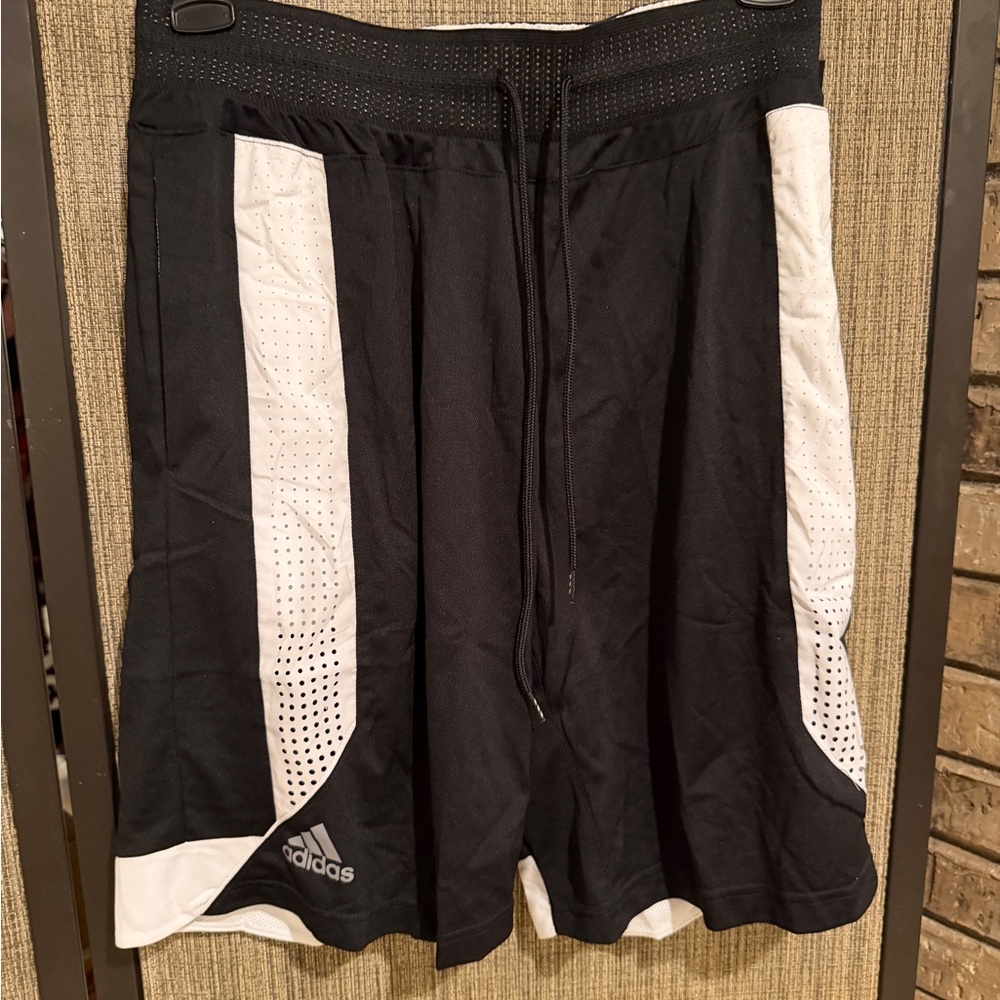 Adidas Men’s black and white‎ shorts various sizes NWT - Picture 4 of 12